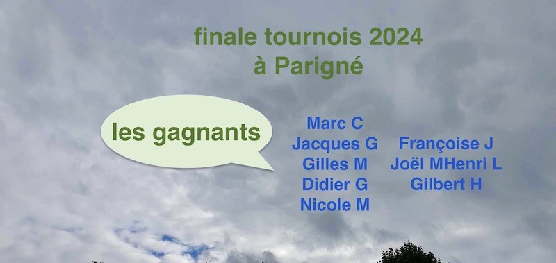 Les 9 gagnants