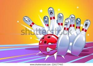 Cartoon bowling